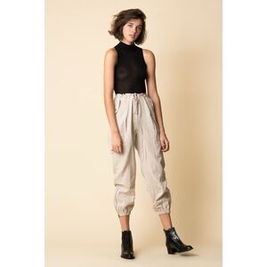 Ulla Johnson Edris Pant Cargo Pant Jogger Zip Ankle Pant in Neutral Size 4